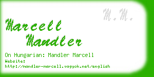 marcell mandler business card